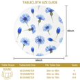thumbnail image 3 of Pioneer Flower Floral Print Pattern Round Tablecloth 60 X 60 Inch, Wrinkle Resistant Wipeable Table Cloth for Kitchen Dining Picnic Patio Party, 3 of 6