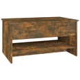 thumbnail image 3 of vidaXL Coffee Table Smoked Oak 80x50x40 cm Engineered Wood, 3 of 5