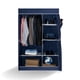 thumbnail image 2 of Closet Armable Ropero Pequeño de 2 Secciones Largo 105cm Azul 165*105*45cm Marthing Ropero Multifuncional Gran Capacidad para Mudanzas y Espacios Temporales Armario Portatil Facil de Armar, 2 of 11