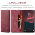 thumbnail image 2 of for Galaxy S23 Wallet Case PU Leather Flip Book Style Folio Strong Magnetic Closure RFID Blocking Protective Cover Credit Card Holder Kickstand Function Men for Samsung Galaxy S23 6.1", Red, 2 of 10