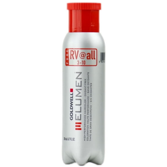 RV @ ALL - Red Violet , Goldwell Elumen High-Performance Haircolor (6.7 oz), hair color dye scalp beauty - Pack of 1 w/ Sleek 3-in-1 Comb/Brush
