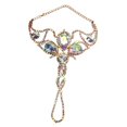 thumbnail image 1 of Pulsera de danza del vientre con cadena, joyería brillante, accesorios de disfraz para mujer con diamantes de imitación Oro, 1 of 8