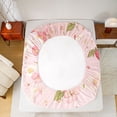 thumbnail image 5 of Homewish Cartoon Cute Strawberry Queen Sheet Sets, Pink Cherry Blossoms Flat Sheet, Teens kids Girls Women Queen Fitted Sheet, Ultra Soft Bedroom Decor, 4 Pieces, 5 of 7