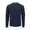 Indigo Heather, variant on Long-Sleeve Waffle Henley Shirts For Men (XXL, Rust Heather)