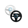 thumbnail image 4 of Nintendo Wii Console White Bundle with 2 Controllers, 2 Nunchuks, 2 Wheels (Black & White) (Refubished), 4 of 7