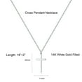 thumbnail image 2 of TINGN Cross Pendant Necklaces for Women 14k Gold Plated 18 Inch, 2 of 5