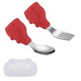 thumbnail image 1 of Juego de tenedor y cuchara para bebé Hukapapa con caja portátil Equipo de entrenamiento para bebés Juego de vajilla para niños con autoalimentación - Lechón, 1 of 5