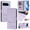 Purple, variant on for Google Pixel 10 Pro XL Case Wallet with RFID Blocking Card Holder, Shoulder Strap & Wrist Strap, Smile Pattern PU Leather Magnetic Clasp Flip Purse Case for Google Pixel 10 Pro XL, Mint