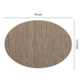 thumbnail image 4 of Unique Bargains Set of 6 Oval Placemats for Dining Table Decor Table Placemats Light Brown, 4 of 7