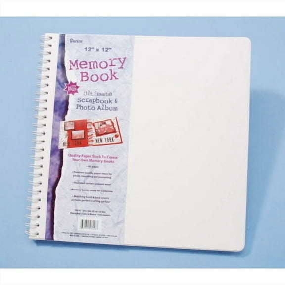 Spiral Bound Album White 12X12