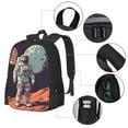 thumbnail image 3 of Sigee Astronaut With American Flag for Simple large capacity backpack Travel Laptop Backpack, Business for Travel and Daily Use, 3 of 9
