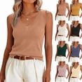 thumbnail image 2 of Womens Sleeveless Knit Vest Tops 2026 Summer Casual V Neck Sweater Vest Going Out Tops Trendy,Watermelon Red M, 2 of 6