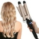 thumbnail image 3 of Rizador de 3 Barriles Varita Rizadora de Pelo Rizador de Hierro Rizador de Triple Barril Temperatura Ajustable Rizador Portátil Plancha Para El Cabello Ondas de Playa, 3 of 7