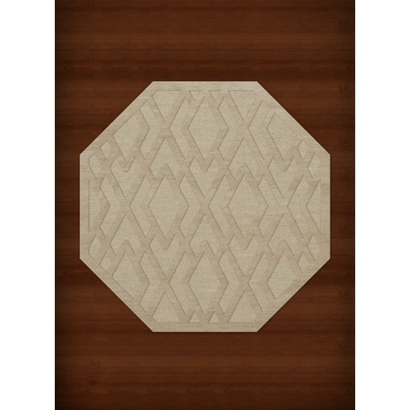 Dalyn Dover Area Rug DV1 Dv1 Linen Diamond Lines 8' x 8' Octagon
