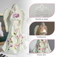 thumbnail image 5 of Angel Figurine Home Decor, Angel Statue with Led Light Loving Heart Ornaments AAA Battery Powered, Perfect Gift for Mother's Day, Frind, Sister, Grandma, Unique Housewarming Gifts, Mum Gifts, 5 of 6