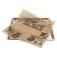 thumbnail image 6 of G.E.T. 4-TE1050 Appetizer / Serving Basket Tissue Liner Paper, 12" x 12", Cuban Newsprint (Case of 1000), 6 of 6