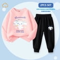 thumbnail image 1 of Anime Sanrio Kuromi Kawaii Children's Clothing 2Pcs Set Cinnamoroll My Melody Cute Autumn Sportswear Girls Cartoon Casual Wear, 1 of 4