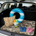 thumbnail image 2 of COEQINE Universal Car Trunk Liner for Dogs, All Weather SUV Cargo Mat Non-Slip Backing Trunk Protector Mat Fits Most Cars, SUVs & Trucks, Brown Gray Camo Camouflage, 2 of 7