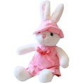 thumbnail image 2 of 2021 Plush Stuffed Animal Easter Bunny Toy, Cute Rabbit Plush Doll, Anime Kawaii Bunny Plush Soft Pillow Backrest Waist Cushion, Creative Home Ornament Easter Decor, Holiday Birthday Gifts (#F 01), 2 of 8