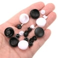thumbnail image 4 of Uxcell 100Pack 12mm(15/32") Dia Plastic Screw Hole Plugs Thread Type Covers, Black, 4 of 6