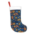 thumbnail image 2 of Salouo Funny Steam Train Print Christmas Stockings,Large Xmas Stocking Set of 1 Holiday and Farmhouse Stocking for Christmas Holiday Party Decoration(17.7*11 Inch), 2 of 7