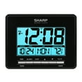 thumbnail image 6 of SHARP Digital Atomic Clock, Atomic Accuracy, Date, Temperature, Black Case, LCD Display, 6 of 9