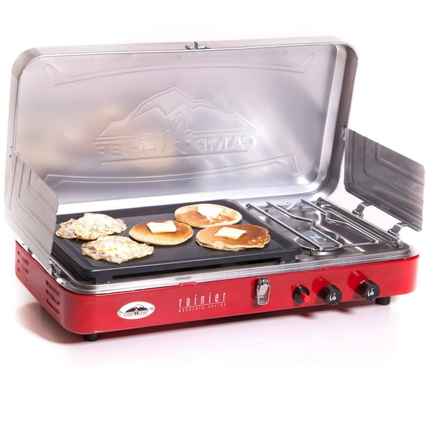 Camp Chef Rainier 2 Burner Stove With Griddle