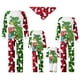 thumbnail image 1 of Pijamas navideños familiares a juego, camiseta de manga larga con estampado de letras y árbol y pantalones a cuadros. Ropa de dormir para estar en casa., 1 of 10