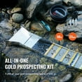 thumbnail image 2 of KFFKFF 50" Folding Aluminum Alloy Sluice Box, Gold Mining Equipment, Sluice Box Gold Panning Kit With 23 PCS Gold Prospecting Kit, 2 of 9