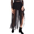 thumbnail image 1 of Free People Brightest Star Falda acampanada transparente para mujer, negro, grande Free People acampanado, 1 of 1