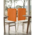 thumbnail image 4 of nqOlkjepod Orange Chair Covers Set of 8, Decorative Chair Back Cover, Pure Orange Dining Room Chair Slipcovers Removable Chair Protectors Covers for Party Banquet, 4 of 7