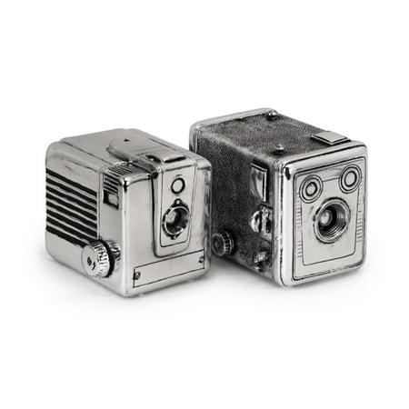 - Set of 2 Decorative Antique Style Camera Box Storage Bookends