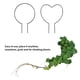 thumbnail image 5 of Kearding Marco de soporte para plantas DIY de 9,1x13,3 pulgadas, enrejado de Metal para jardín, flor, verduras, soporte de ratán rosa, soporte para Jardín y Patio Forma redonda Kearding HA004039-01, 5 of 6