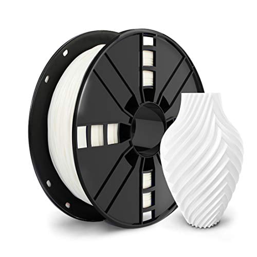 NovaMaker TPU Filament 1.75mm, White Flexible TPU 3D Printer Filament with 20g Cleaning Filament, 2.0lbs Spool, Dimensional Accuracy +/- 0.05mm, 95A Soft TPU White