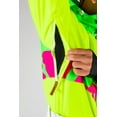 thumbnail image 6 of The Cat Track Fever - Shinesty Mens Neon Yellow Retro Ski Suit  Small, 6 of 6