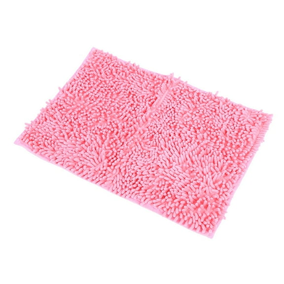 Shaggy Microfibre Absorbent Soft Bathroom Shower Bath Mat Rug Carpet Anti-Slip Backing Pink