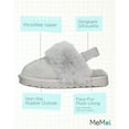 thumbnail image 3 of MeMoi Kids' Fluffy Slide Slingback Slippers, 3 of 7