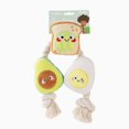 thumbnail image 3 of Hugsmart Toast and Egg Dog Rope and Tug Toy, 3 of 7