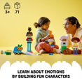 thumbnail image 2 of LEGO DUPLO Town Buildable People with Big Emotions Interactive Toy for Ages 3 and Up, 5 Characters with 10 Role-Play Faces, 71 Colorful Bricks for Mix-and-Match Customizable Fun, 10423, 2 of 5