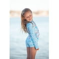 thumbnail image 4 of Millie Loves Lily Girls Mint Mermaid Rashquard With Skirty Bottom and Shorts, Big Girls Size 5, 3-pcs, UPF 50+, 4 of 5