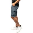 thumbnail image 3 of RAW X Mens Belted 12.5" Inseam Knee Length Cargo Shorts, Steel, 32, 3 of 7