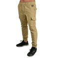 thumbnail image 3 of DYMADE Men Full Length Solid Color Cargo Style Multi Pockets Overalls Fashion Pants, 3 of 5