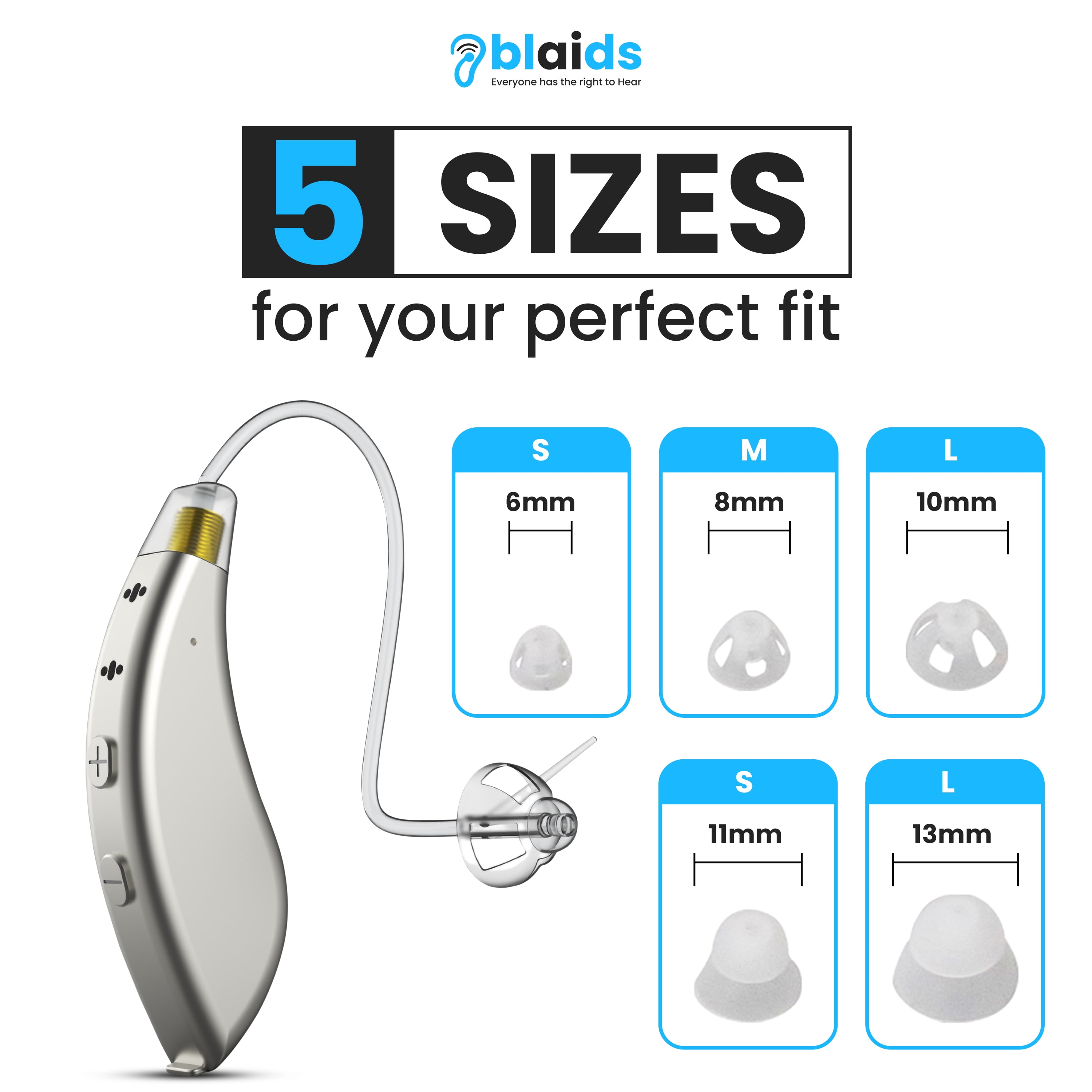 BlaidsX Pro Programmable Hearing Aids for Adults with Mobile App Hearing Test & Noise Cancellation, Hearing Aids for Seniors with Bluetooth, Dual Mic & 48 DSP Channels | USA-Made Multi Core Processor