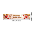 thumbnail image 3 of LUUFILx We Miss You Banner Backdrop Decoration Background for Reunion Parties Farewell Occasions Events Photography Props Supplies Heart Balloons Gold Accents, 3 of 9