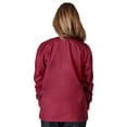 thumbnail image 5 of Natural uniforms Women's Scrub Jacket Warm Up Lightweight Medical Scrub Jacket - Pack of 3 Set (Burgundy, 5X-Large), 5 of 6
