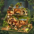 thumbnail image 4 of Kit Construcción Casa Aventuras en el Bosque Madera para Hacer Mismo, Estantería para Casa Muñecas Ensamblada, Decoración del Hogar, Regalo Cumpleaños para un Amigo, 4 of 10