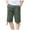 Green, variant on HOOMEUMY Men's Cotton Cargo Shorts Multi Pockets Breathable Quick Dry Straight Fit Bermuda Shorts Summer Beachwear Green L