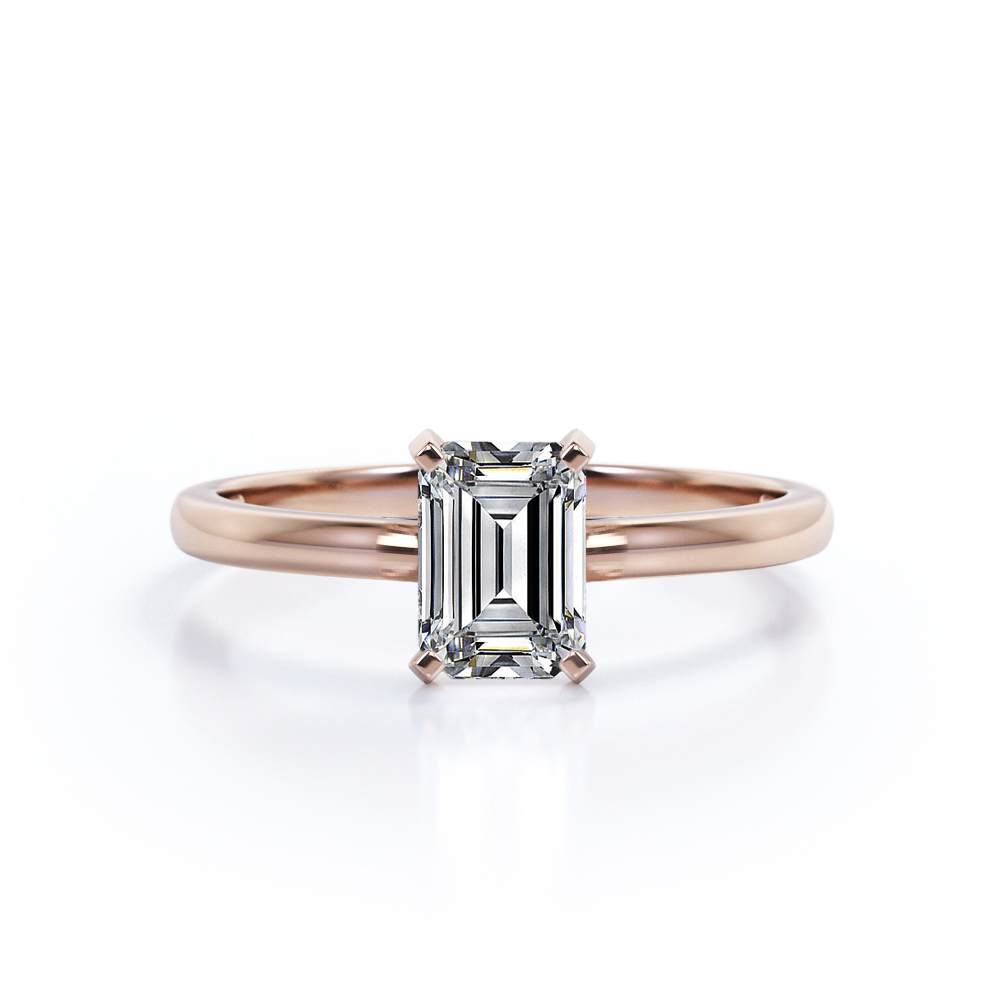 Details about  / 2 ct Emerald Cut Blue Gem 18k Yellow Gold 3 Stone Wedding Promise Bridal Ring
