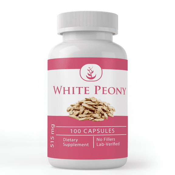 PURE ORIGINAL INGREDIENTS White Peony, 100 Capsules Always Pure, No Additives Or Fillers, Lab Verified