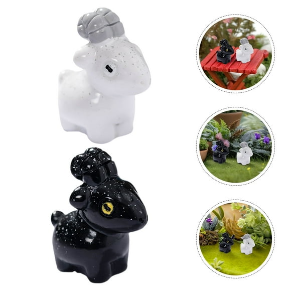 HOOWIFFY 12pcs Mini Goat Figurines Set - Cute Animal Desk Decor, Collectible Models for Home, Office, and Kids’ Room Display